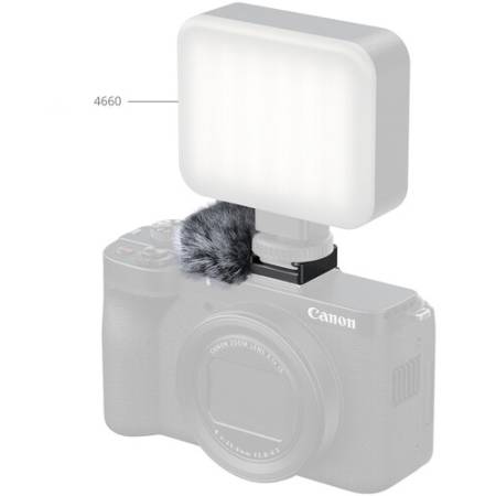 SmallRig 5989 - futrzana osłona przeciwwietrzna do Canon PowerShot V1 - przykład użycia